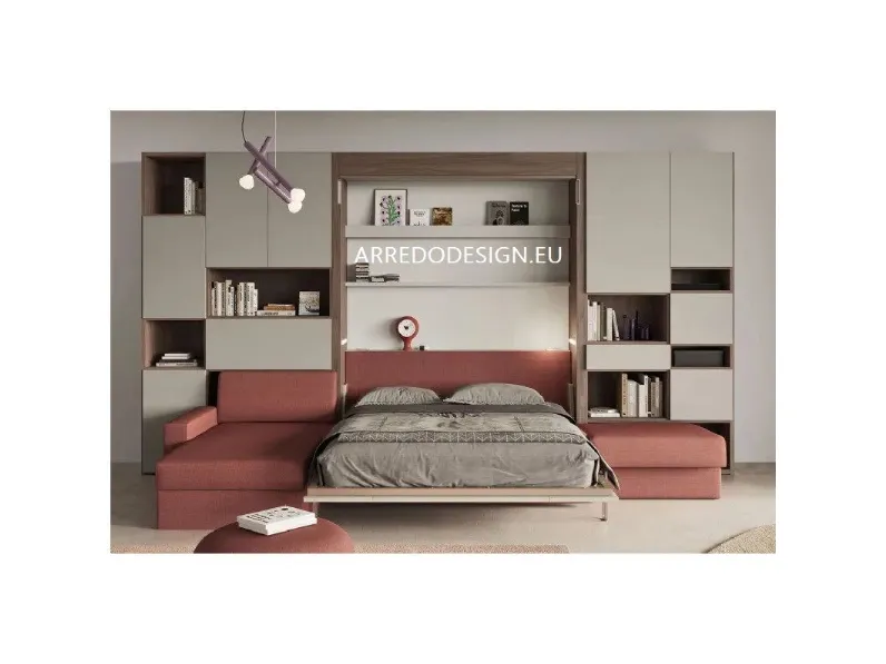 Cameretta Nobu * Clever in laminato opaco in Offerta Outlet