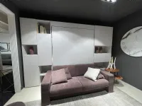 Cameretta Nobu con divano e letto matrimoniale Clever SCONTATA