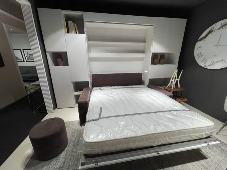 Cameretta Nobu con divano e letto matrimoniale Clever SCONTATA