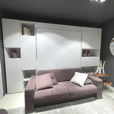 Cameretta Nobu con divano e letto matrimoniale Clever SCONTATA