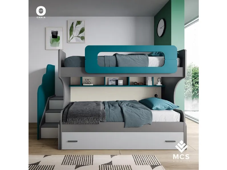 Cameretta Omnias Gruppo silwood letti a terra in Offerta Outlet