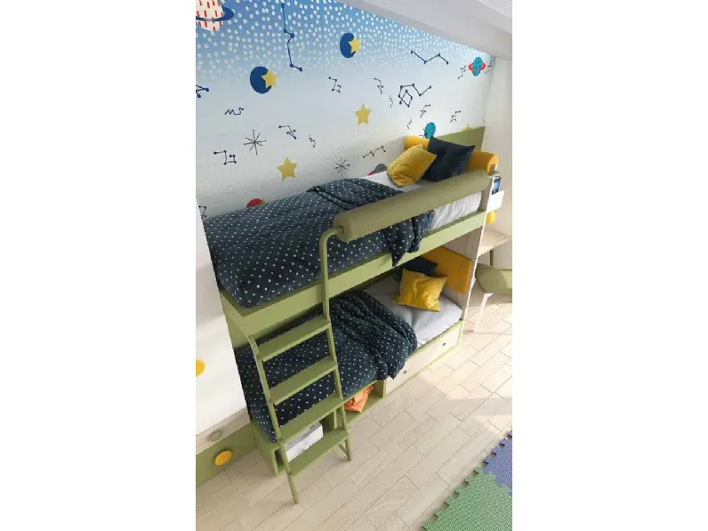 Cameretta Open 01 S75 con letto a castello a prezzo Outlet