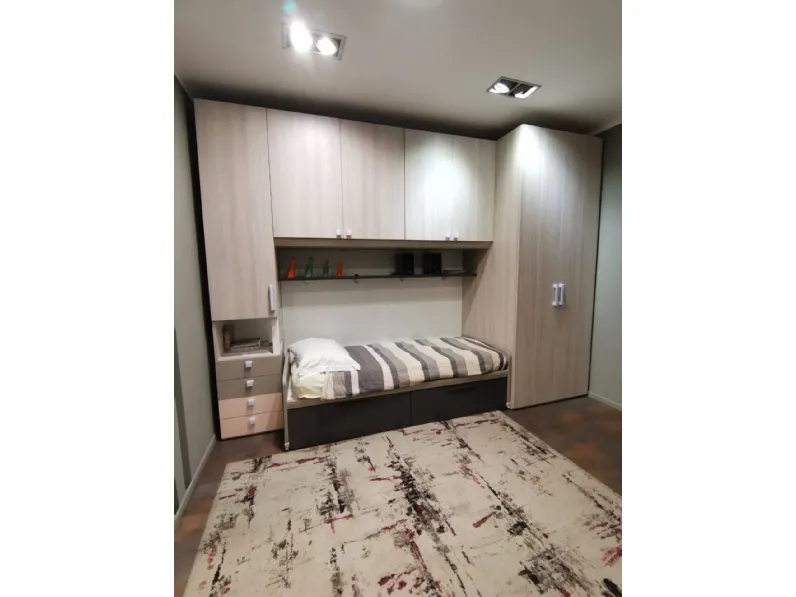 Cameretta Ponte Dielle con letto a ponte in Offerta Outlet