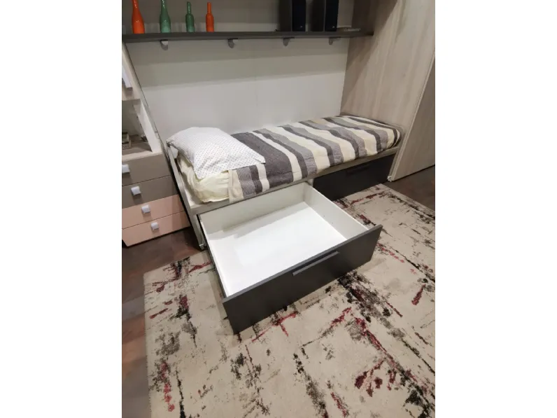 Cameretta Ponte Dielle con letto a ponte in Offerta Outlet