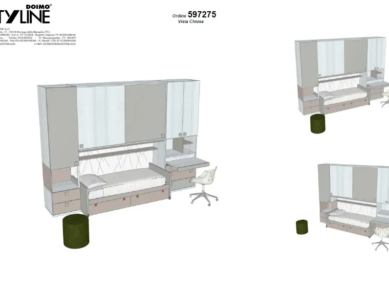 Cameretta Doimo cityline Ponte doimo cityline  SCONTATA a PREZZI OUTLET