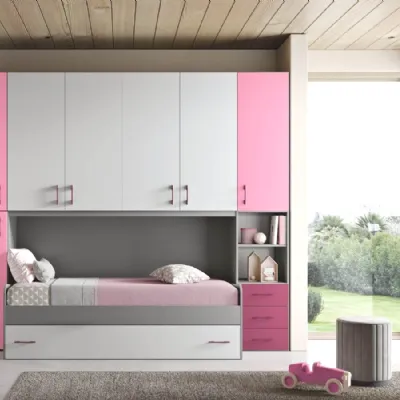 Cameretta Prbk06 Mcsmobili con letto a ponte in offerta