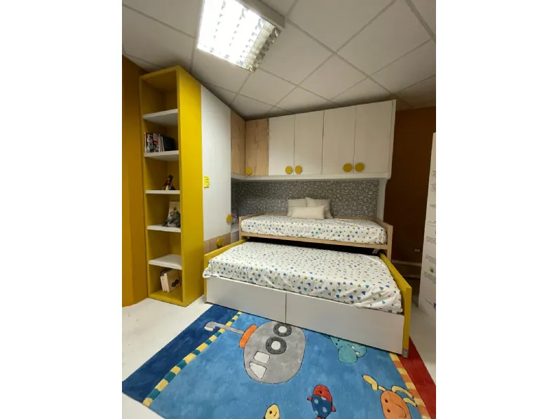 Cameretta in laminato materico Qik+archimete Doimo cityline scontata a PREZZI OUTLET