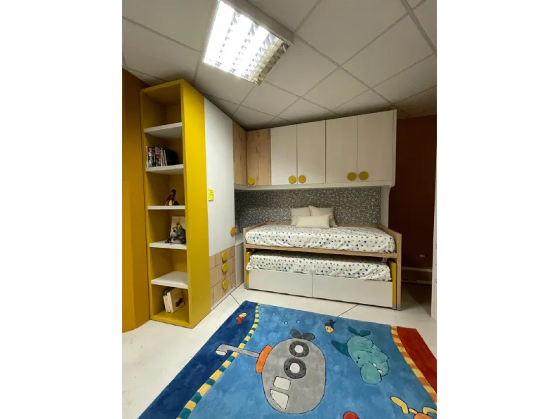 Cameretta in laminato materico Qik+archimete Doimo cityline scontata a PREZZI OUTLET