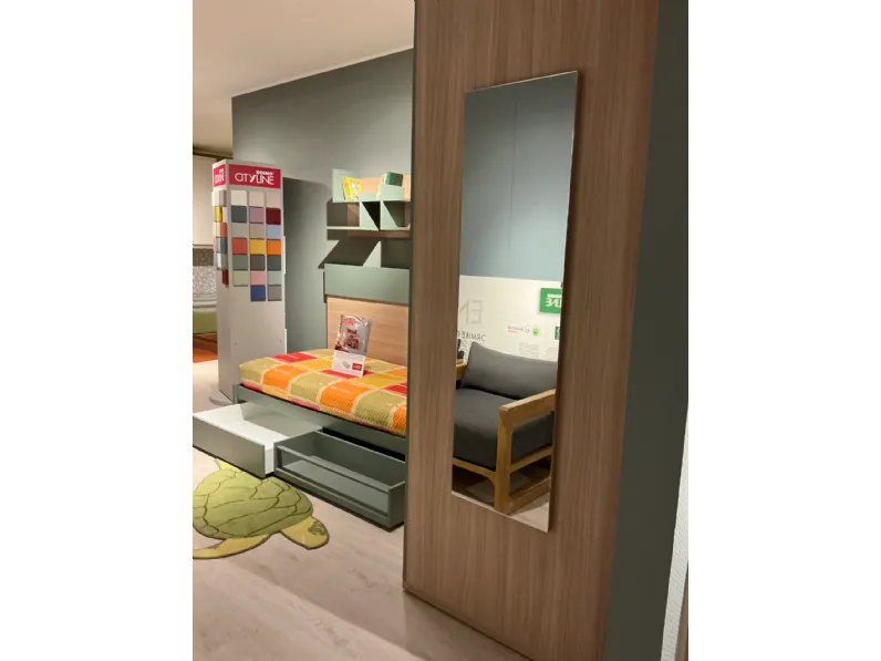 Cameretta Qik Doimo cityline letti a terra a prezzo Outlet