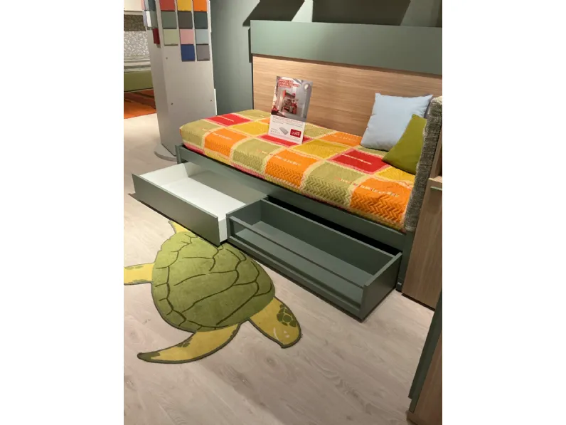 Cameretta Qik Doimo cityline letti a terra a prezzo Outlet