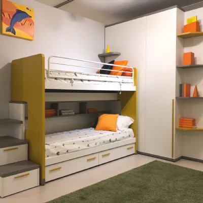 Cameretta Qik Doimo cityline con letto a castello in offerta