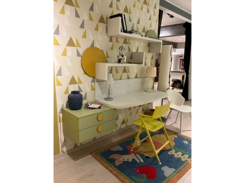 Cameretta Qik Doimo cityline con letto a soppalco scorrevole a prezzo scontato