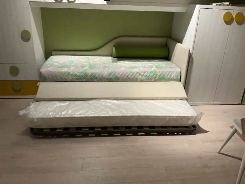 Cameretta Qik Doimo cityline con letto a soppalco scorrevole a prezzo scontato