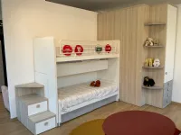 Cameretta Qik Doimo cityline con letto a castello scorrevole scontata