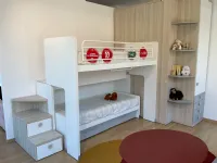 Cameretta Qik Doimo cityline con letto a castello scorrevole scontata