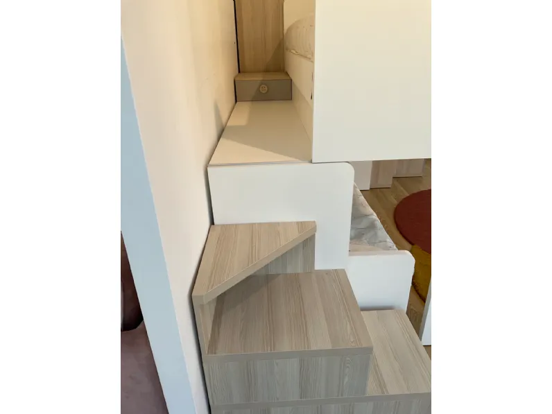 Cameretta Qik Doimo cityline con letto a castello scorrevole scontata