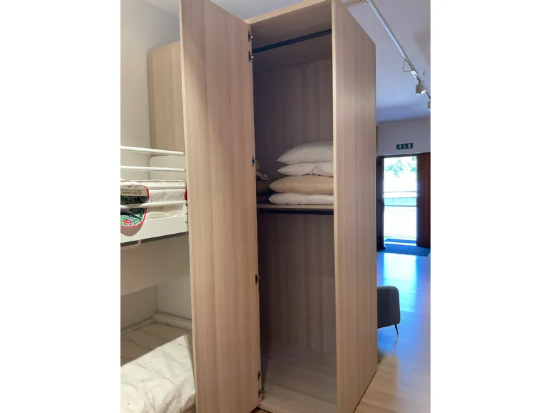 Cameretta Qik Doimo cityline con letto a castello scorrevole scontata