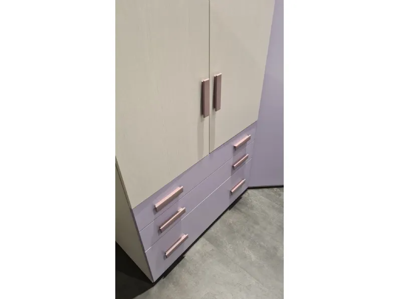 Cameretta Sa 164 cameretta brera kids malva Collezione esclusiva con un ribasso imbattibile