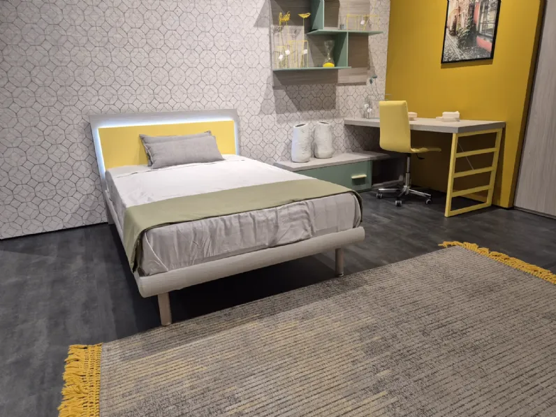Cameretta Sa 166 cameretta brera kids giallo Collezione esclusiva in laminato opaco in Offerta Outlet
