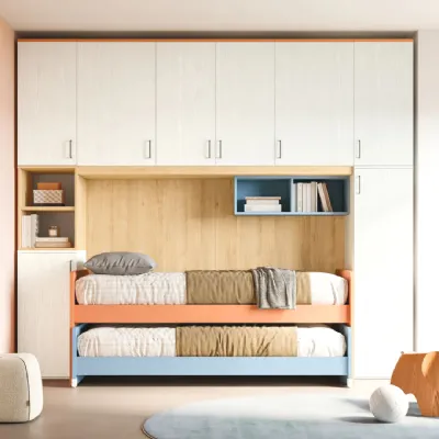 Cameretta Smart junior 19 San martino mobili con letto a ponte scontata