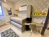Cameretta Smart San martino mobili con letto a castello scorrevole in offerta