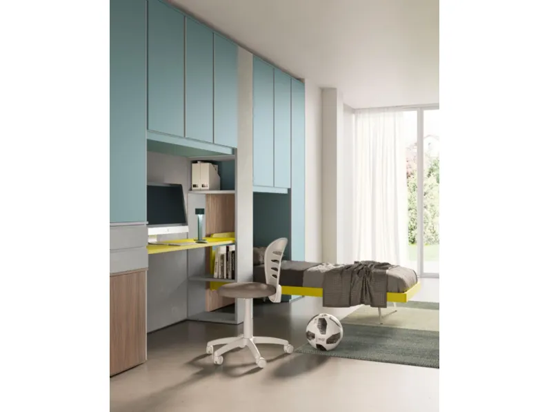 Cameretta Smart San martino mobili con letto a ponte in offerta
