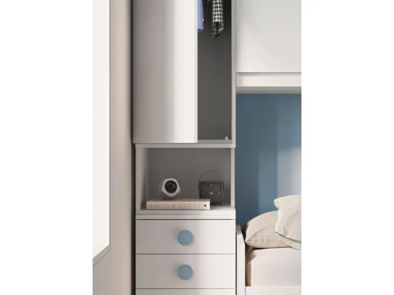 Cameretta Smart San martino mobili in laminato materico a prezzo Outlet