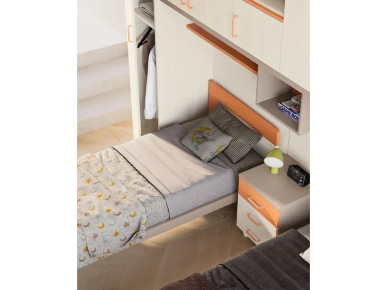 Cameretta Smart San martino mobili in laminato materico a prezzo scontato