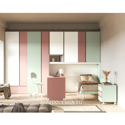 Cameretta in laminato materico Smart San martino mobili scontata a PREZZI OUTLET