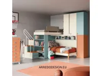 Cameretta Smart San martino mobili con letto a soppalco scontata