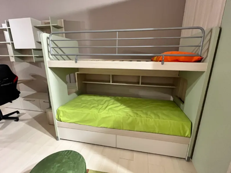 Cameretta Soppalco scorrevole roy Doimo cityline in laminato opaco in Offerta Outlet