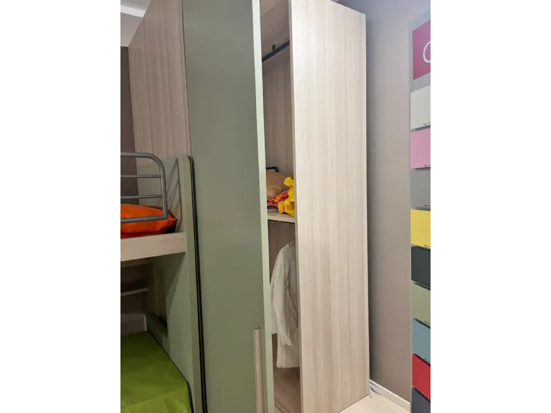 Cameretta Soppalco scorrevole roy Doimo cityline in laminato opaco in Offerta Outlet