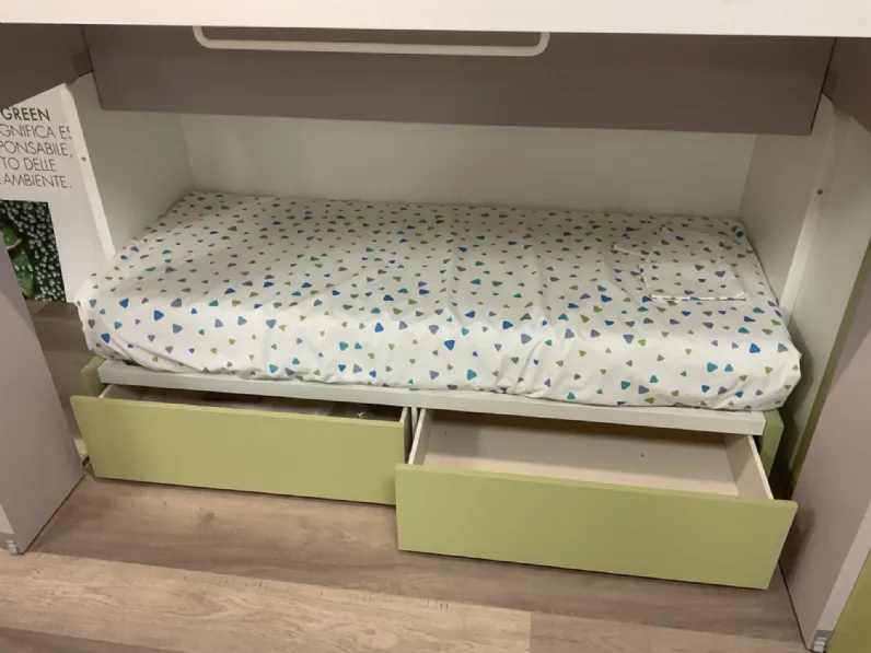 Cameretta Tana del lupo Doimo cityline in laminato opaco in Offerta Outlet