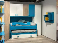 Cameretta Twett La casa moderna con letto a ponte a prezzo Outlet