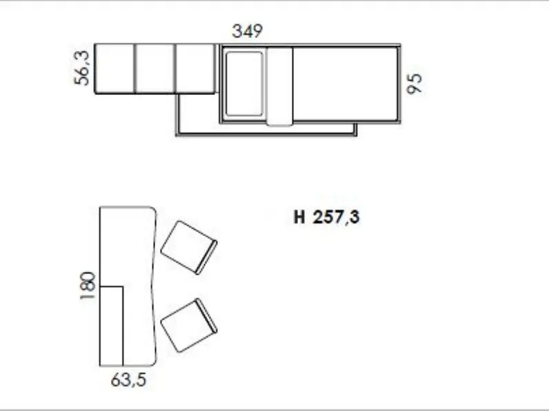 Cameretta Volo c320 Colombini casa con letto a soppalco a prezzo Outlet