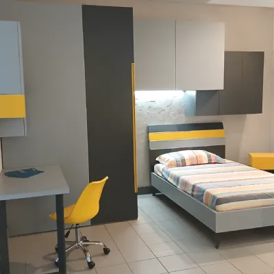 Cameretta in laccato opaco Young Moretti compact camerette scontata a PREZZI OUTLET