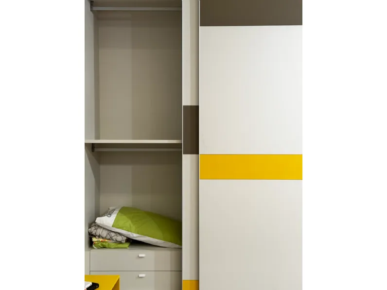 Cameretta Young Moretti compact camerette in laminato opaco a prezzo scontato