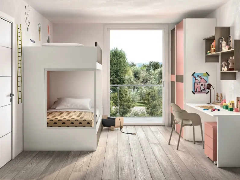 Cameretta Cameretta per bambini moderna  Zg mobili con letto a castelloin offerta