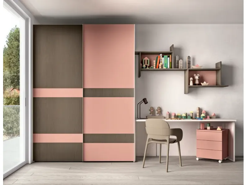 Cameretta per bambini moderna  Zg mobili con letto a castello scontata