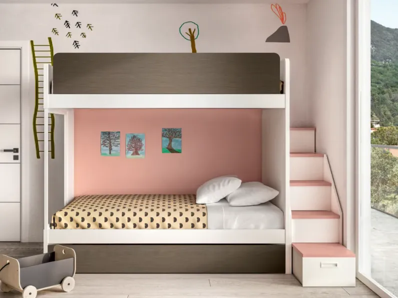 Cameretta per bambini moderna  Zg mobili con letto a castello scontata