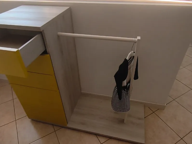 Cameretta Settimanale con servetto Zg mobili in laminato opaco a prezzo Outlet