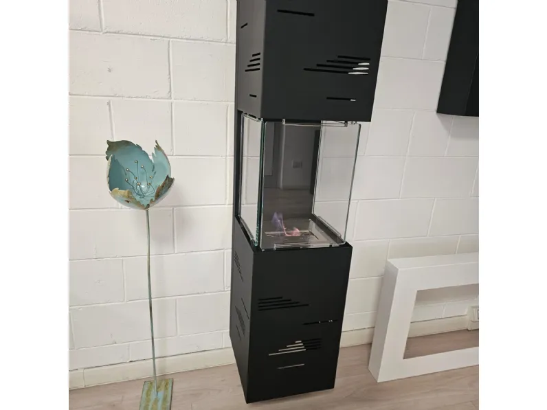 Caminetto Biokamino a parete tower A PREZZI OUTLET