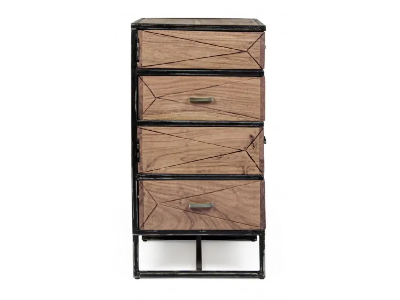 Cassettiera 4c egon Outlet etnico in Legno a prezzi outlet