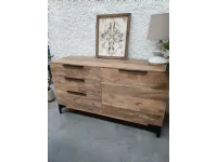 Cassettiera in Legno Cassettiera in i teak  industrial   Nuovi mondi collection a prezzo Outlet