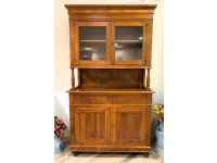 Cassettiera Credenza con alzata antica Artigianale in Legno in offerta