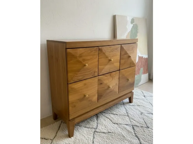 Cassettiera Etnica modello Mobile cassettiera teak 6c a marchio Outlet etnico in Offerta Outlet