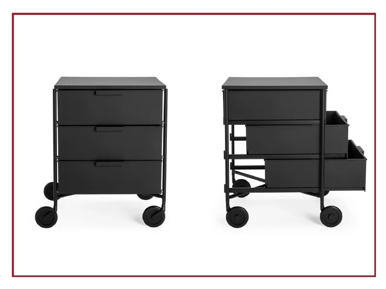 Cassettiera in Laccato opaco Mobil mat Kartell a prezzo scontato