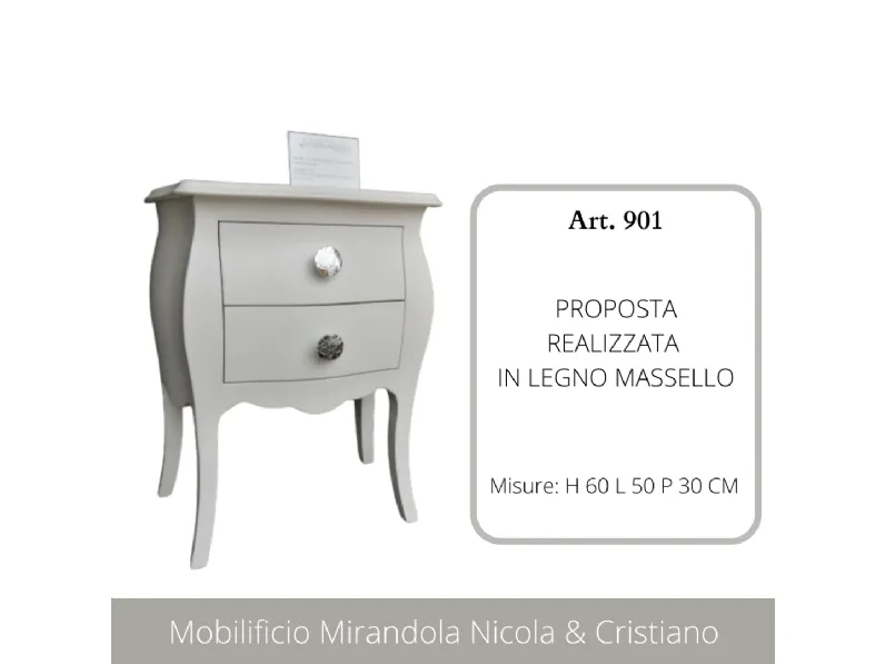 Cassettiera Provenzale modello Comò bombato a marchio Mirandola nicola e  cristano in Offerta Outlet