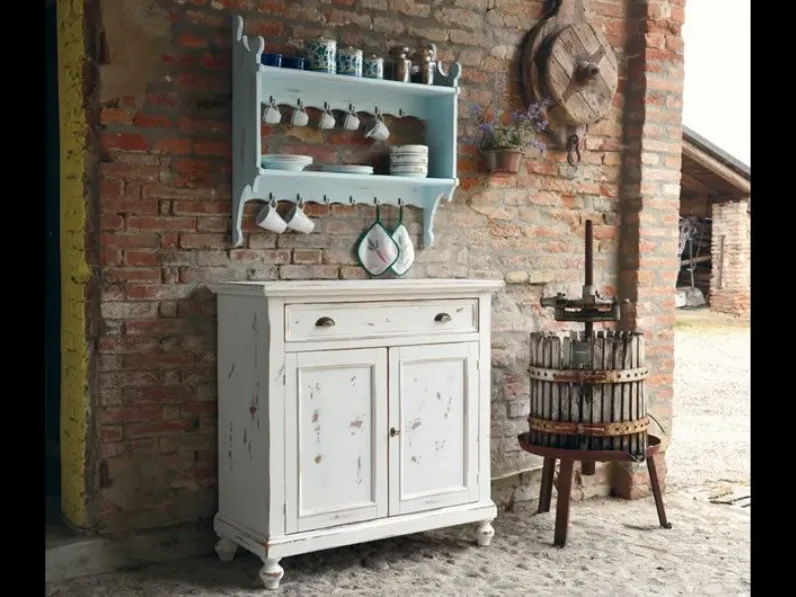 Cassettiera modello Shabby in Laccato opaco Artigiani veneti in offerta