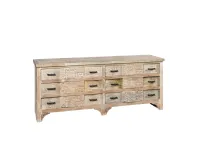 Cassettiera Shabby chic modello Mobil,e cassetti bancone country side a  marchio Outlet etnico a prezzo